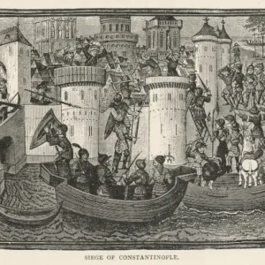 Print of the Siege of Constantinople Print of the Siege of Constantinople