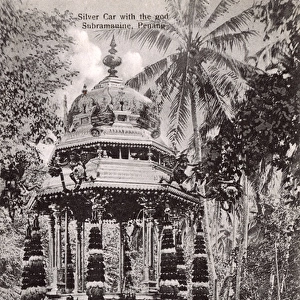 The Silver Car with the God Marugan, Penang, Malaysia
