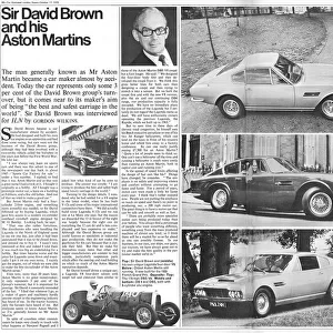 Sir David Brown and his Aston Martins