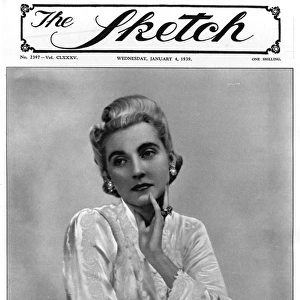Sketch cover featuring Barbara Hutton, 1939