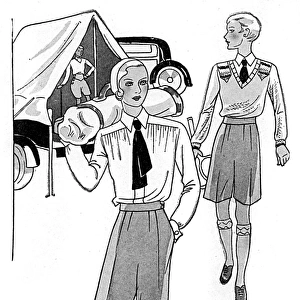 Slacks and shorts for camping trips, 1931