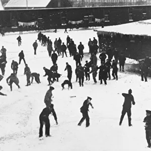 Snowball fight 1916