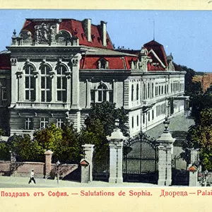 Sofia, Bulgaria - the Tzaraes Palace - former Royal Palace Date: circa 1920s