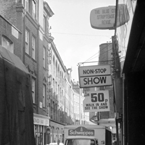 Soho, London - Peter Street and Wardour Street W1