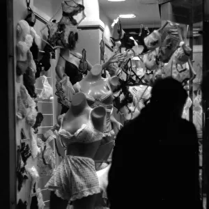 Soho, London - window display of lingerie