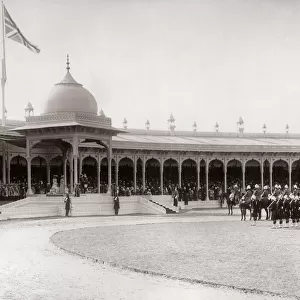 Soldiers on parade, Delhi Durbar, India, 1903