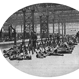 Soldiers at Waterloo Station