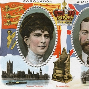 Souvenir postcard - King George V Coronation