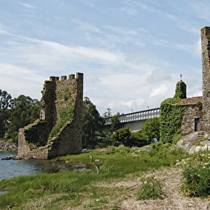Spain. Galicia. Catoira. Torres do Oeste castle, 9th century