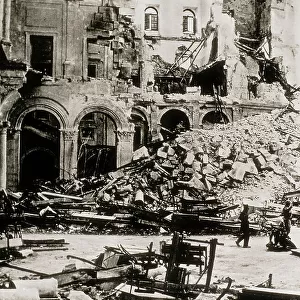 Spanish Civil War, interior of Alcazar of Toledo