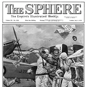 The Sphere cover - RAF Display at Hendon by Matania