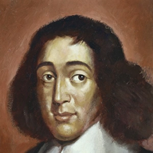 SPINOZA, Benedict de (1632-1677). Portrait of