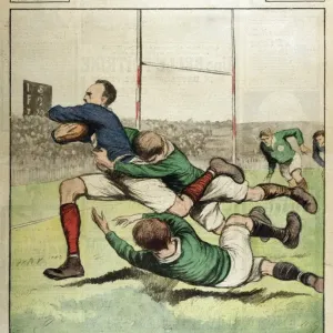France Rugby Print: 23 France v Ireland at Paris, 14-8 Victory France Rugby Print: 23 France v Ireland at Paris, 14-8 Victory