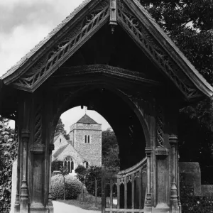 Stoke Poges Lychgate Print: St Giles Church, Buckinghamshire Stoke Poges Lychgate Print: St Giles Church, Buckinghamshire