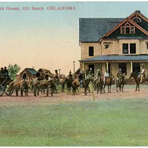 Stagecoach outside 101 Ranch House, Oklahoma, USA