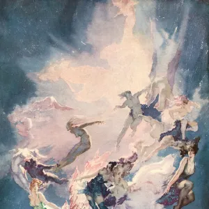 A Star Explodes - Norman Lindsay