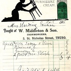 Stationery, W Middleton & Son, Truro, Cornwall