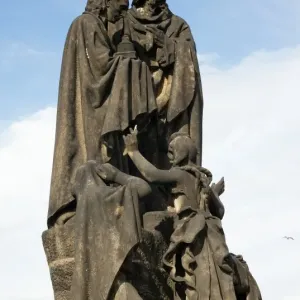 Statue of St. Cyril and St. Methodius Print, Charles Bridge, Prague Statue of St. Cyril and St. Methodius Print, Charles Bridge, Prague