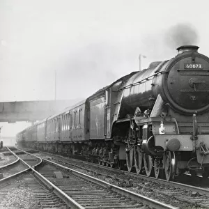 Steam locomotive, London to Newcastle Express