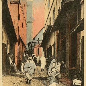 A street in the Casbah, Algiers