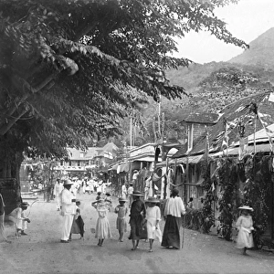 Street in Mahe, Seychelles