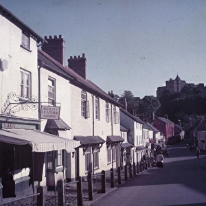 Street scene in Dunster, Somerset
