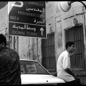 Street scene down town Cairo, Egypt