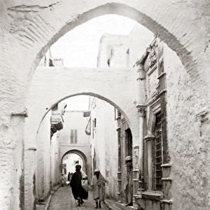 Street in Tunis, Tunisia, circa 1890s