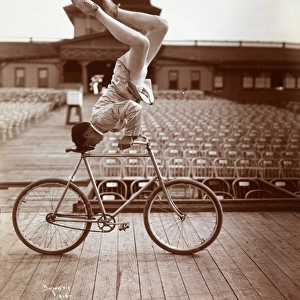 Stunt cyclist