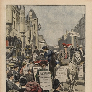 Suffragette Demonstration Parliament 1908