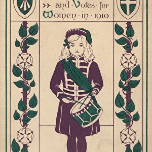 Suffragette W. S. P. U Christmas Card