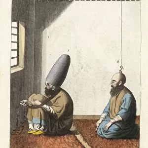 Two Sufi Dervish devotees at prayer