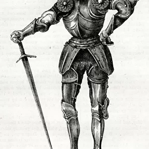 Suit of full armour, mid-15th century, as worn during the Wars of the Roses (1455-1487)