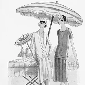 Two summer frocks from Patou for Suzanne Lenglen, Paris