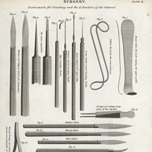 Surgical equipment for couching and the extraction