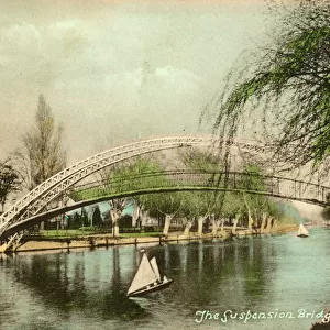 The Suspension Bridge and River Ouse, Bedford