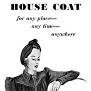 Swan and Edgar Cordrory House Coat advert, 1940