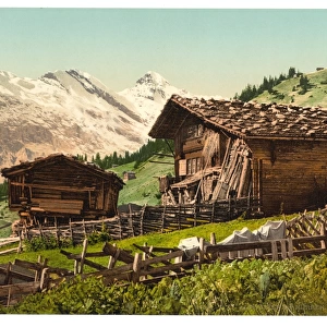 Swiss dwelling, Murren, Bernese Oberland, Switzerland