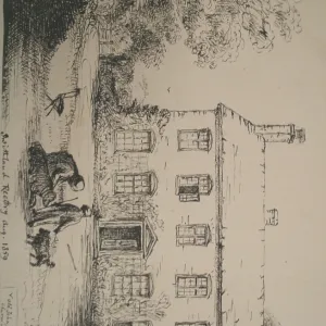 Swithland Rectory, Leicestershire Print 1859 Swithland Rectory, Leicestershire Print 1859