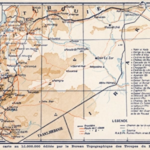 Syria and Lebanon - Tourist Map