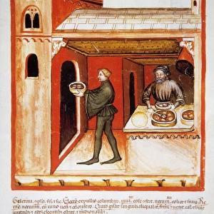Tacuinum Sanitatis. 14th century. Meat aspic