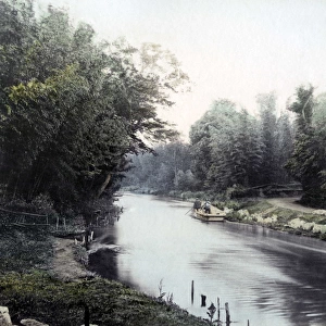 Tama river, near Tokyo, Japan, circa 1880s