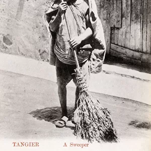 Tangier, Morocco - A Road Sweeper