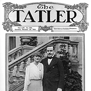 Tatler cover - King Manuel and Queen August