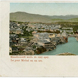 Tbilisi, Georgia - Panoramic view with Michel Bridge
