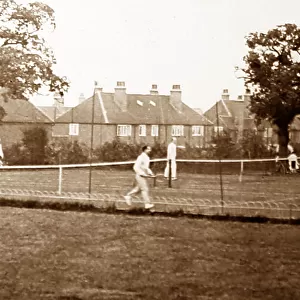 Tennis courts, Bournville Village in the 1920s