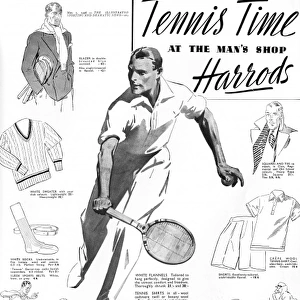 Tennis time at Harrods