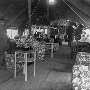 A tent at Heathrow Airport in May 1946