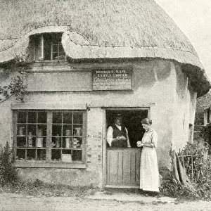 Thatched cottages and shop, Bradford Peverell, West Dorset