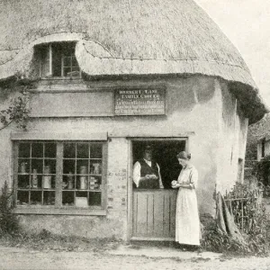 Thatched cottages and shop, Bradford Peverell, West Dorset